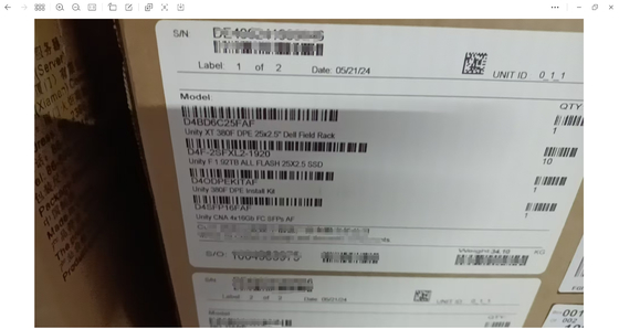 Contenitore di stoccaggio Emc Unity Storage XT380F Xt Storage Series XT380F XT480F XT680F XT880 XT880F